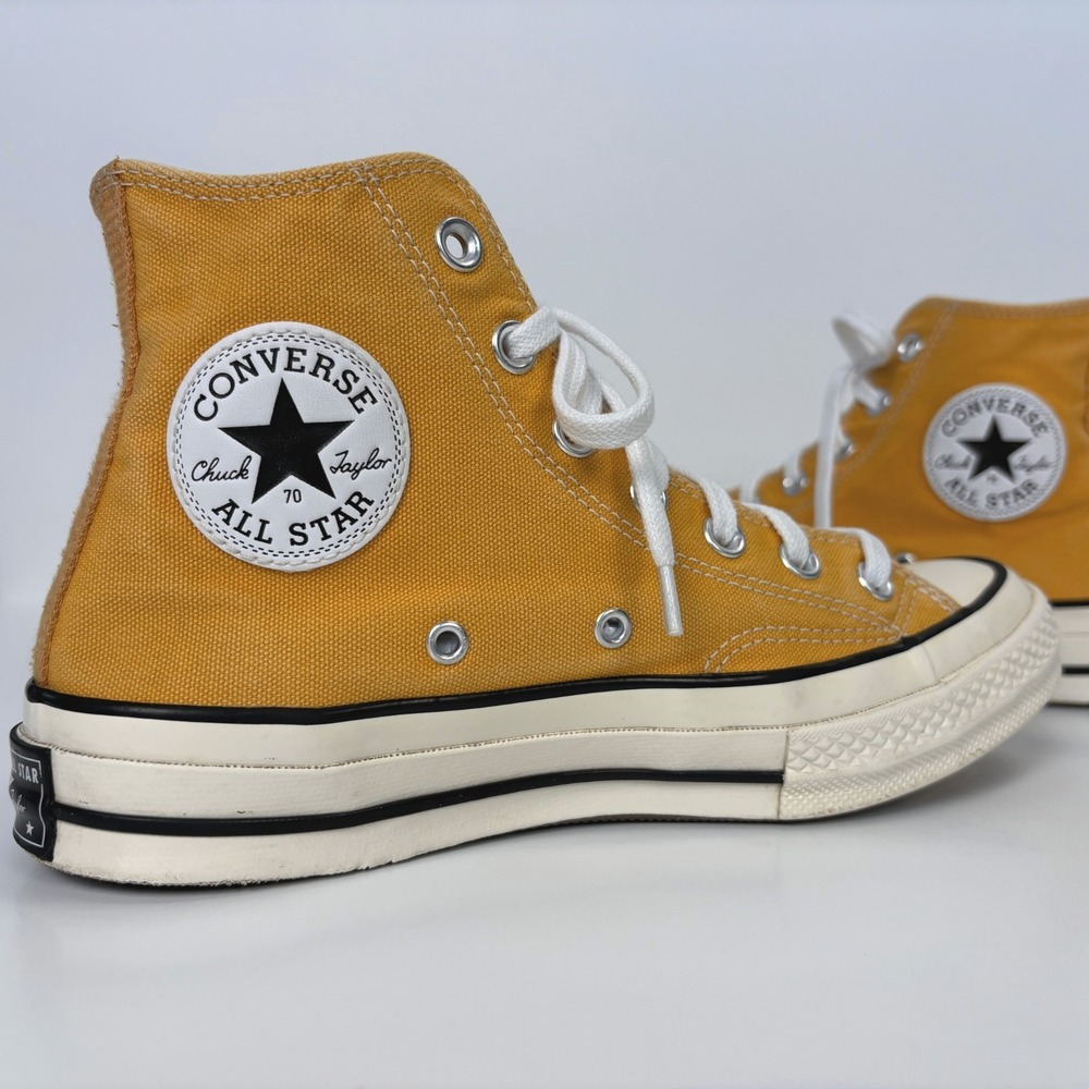 Converse Chuck 70 Hi Sunflower Yellow Hi Top Shoes Womens 7.5 Mens 5.5 162054C - Picture 4 of 12
